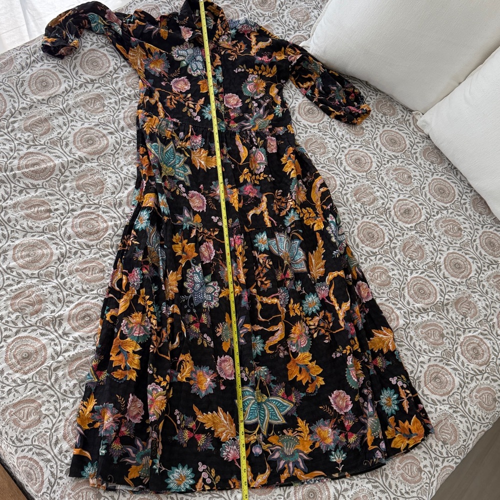 EUC Anthropologie The Carolita Tiered Shirt Dress Sz XS (also fits S & MP) - Picture 6 of 7